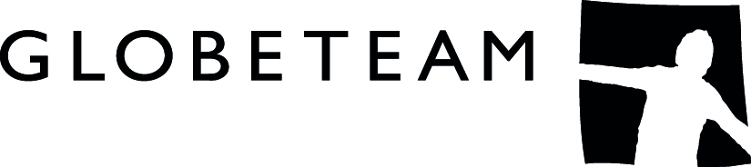 Globeteam logo - sort/hvid